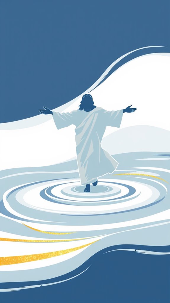 jesus walking on water
