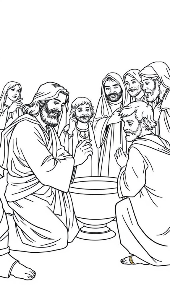 jesus washing feet activity
