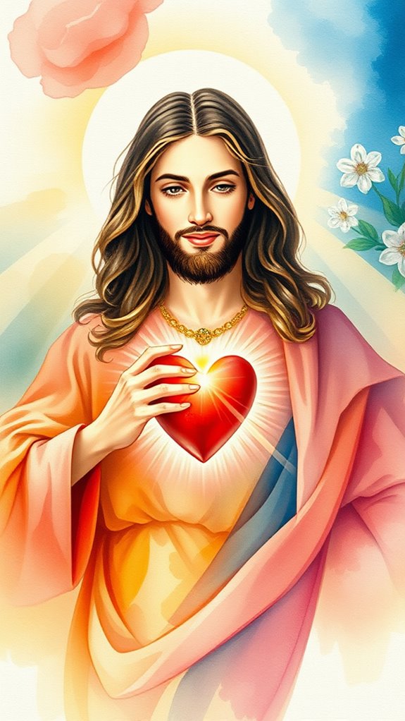 jesus watercolor art piece