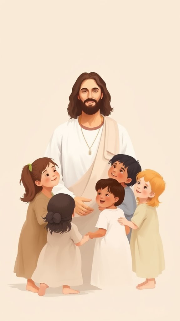 jesus with children artwork
