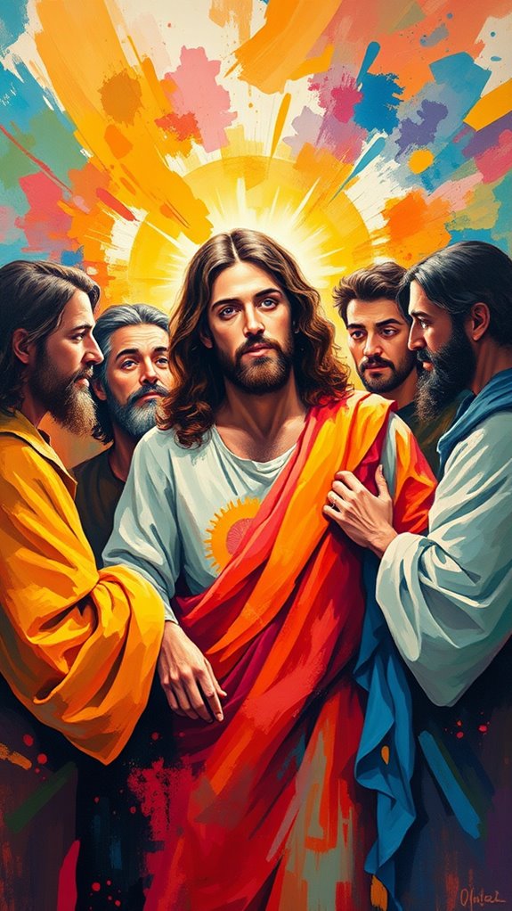 jesus with disciples artwork