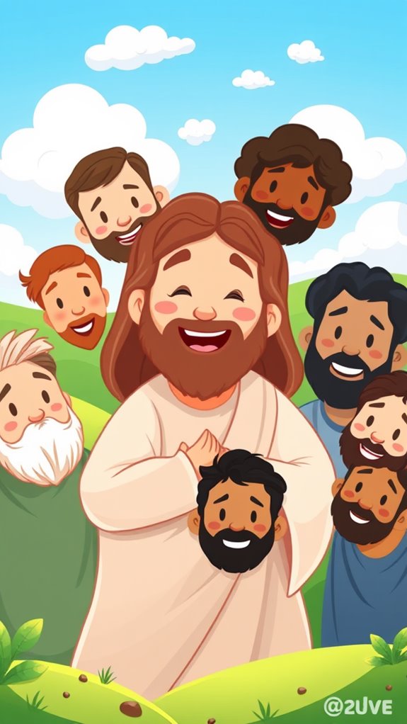 jesus with his disciples