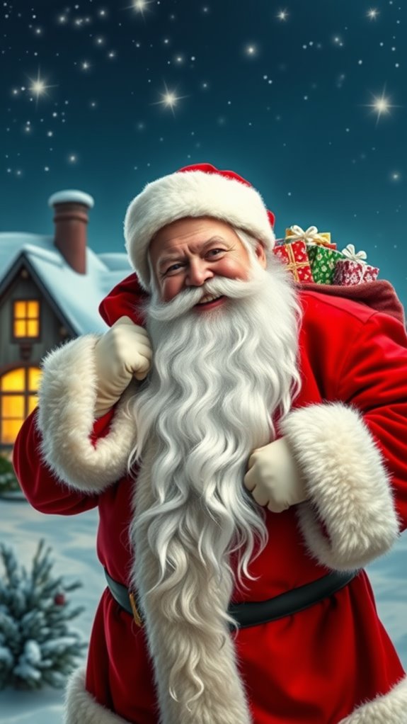 jolly gift giving figure