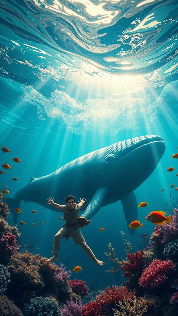 jonah beneath giant whale