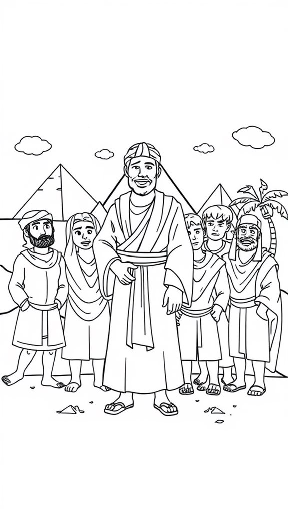 joseph brothers coloring activity