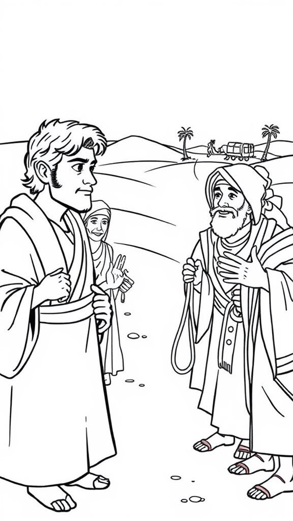 joseph s slavery coloring page