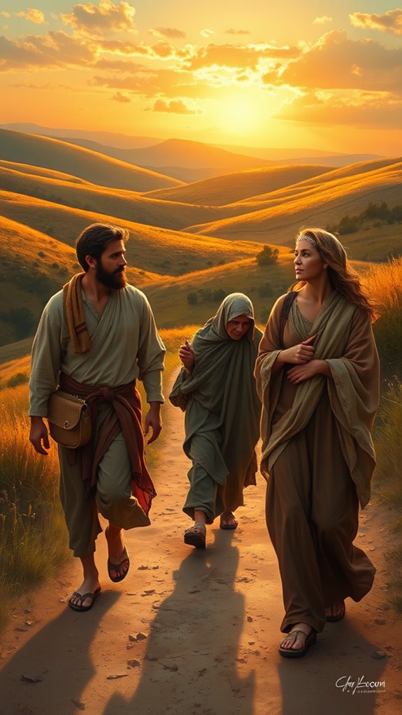 journey to emmaus depicted