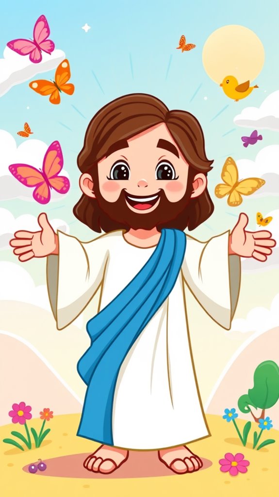 kids cartoon jesus clipart
