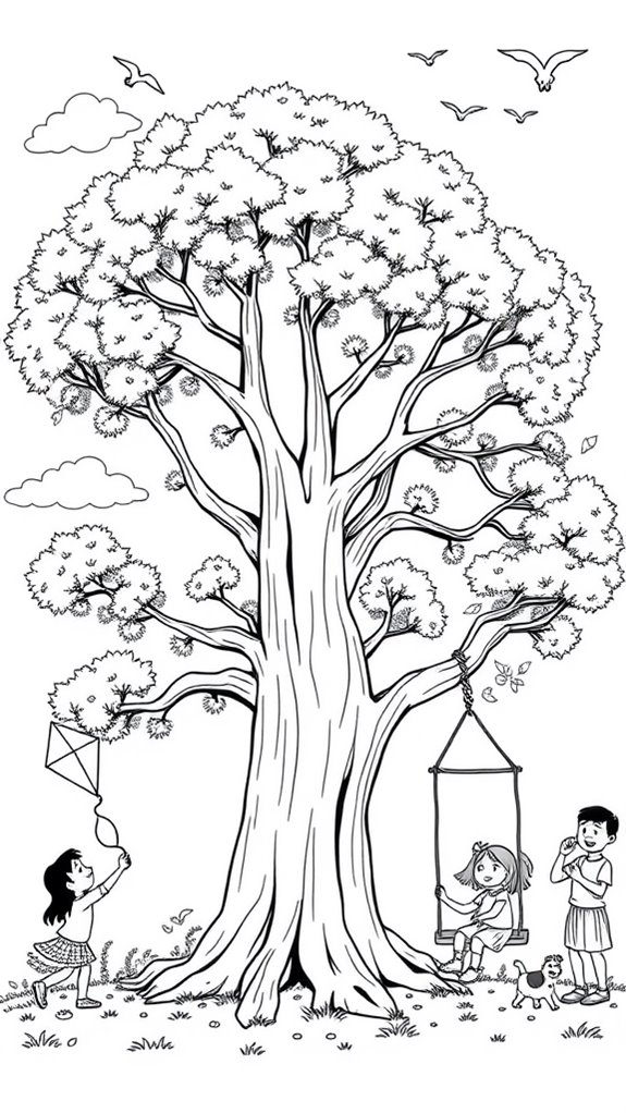 kids enjoying mustard tree