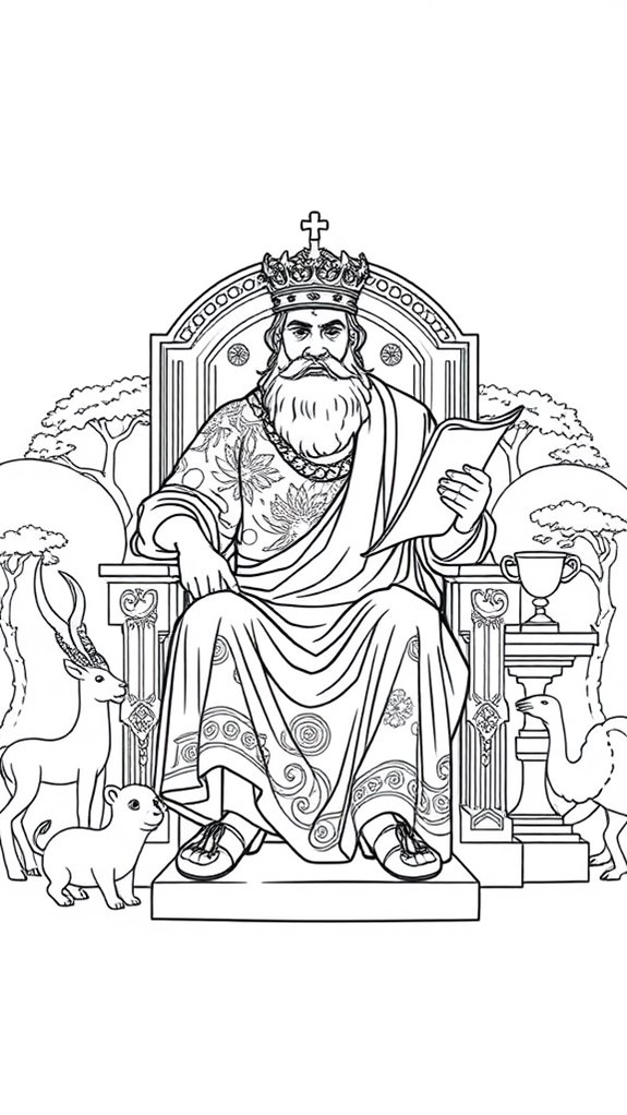 king solomon coloring page