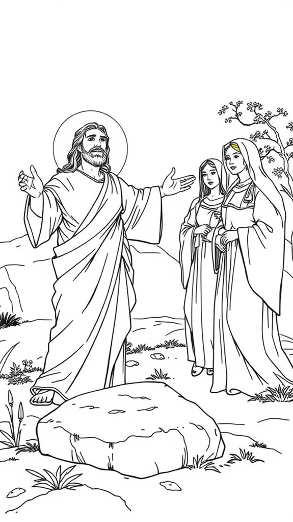 lazarus resurrection coloring page