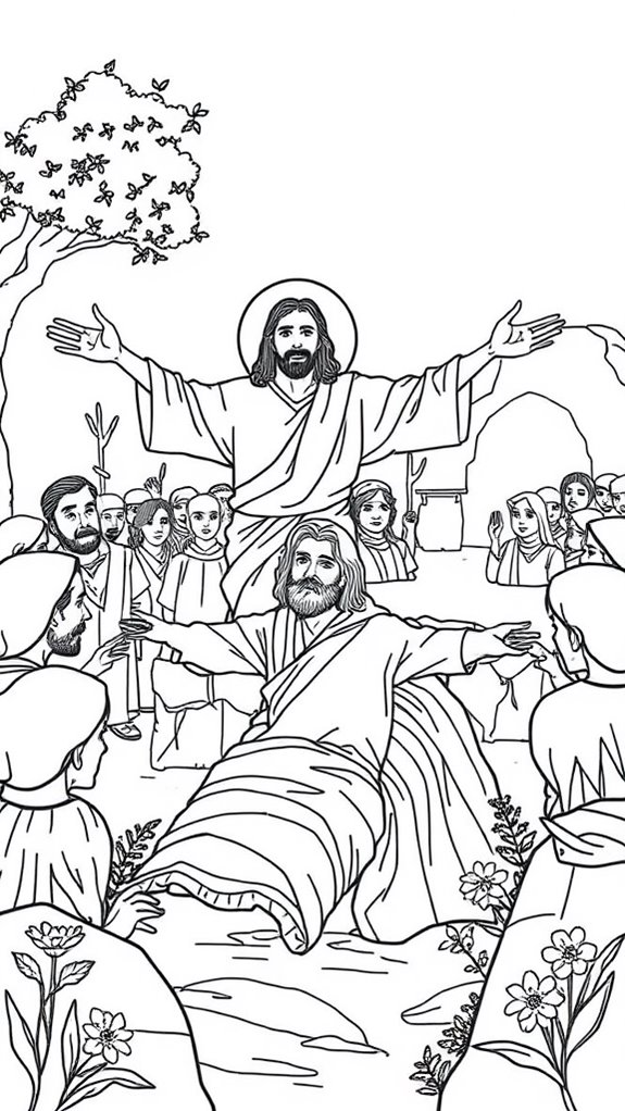 12 Jesus Raises Lazarus Coloring Pages Printable & Free To Download