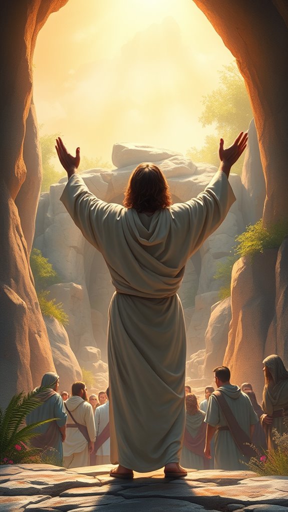 lazarus resurrection moment depicted
