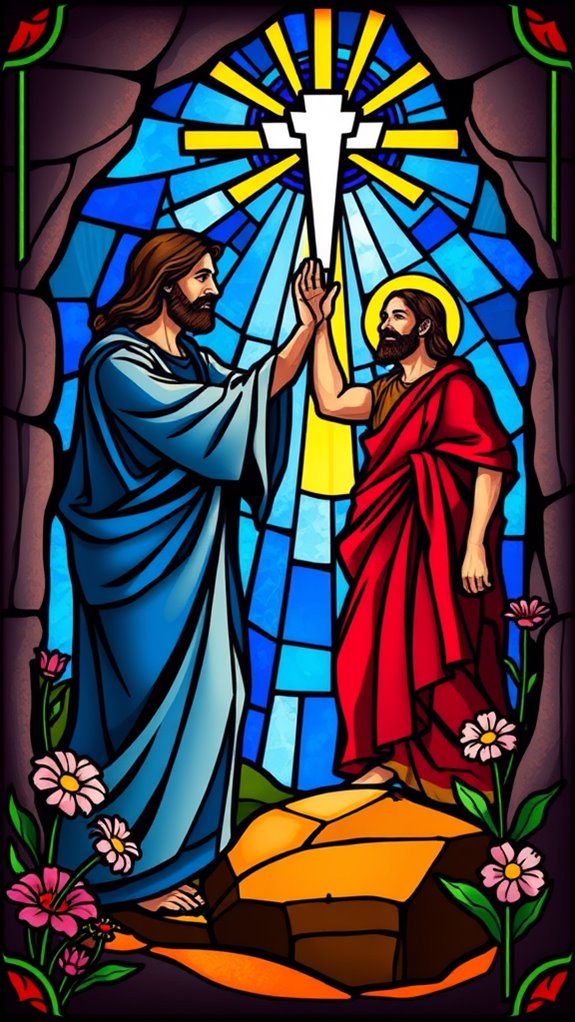 lazarus resurrection stained glass