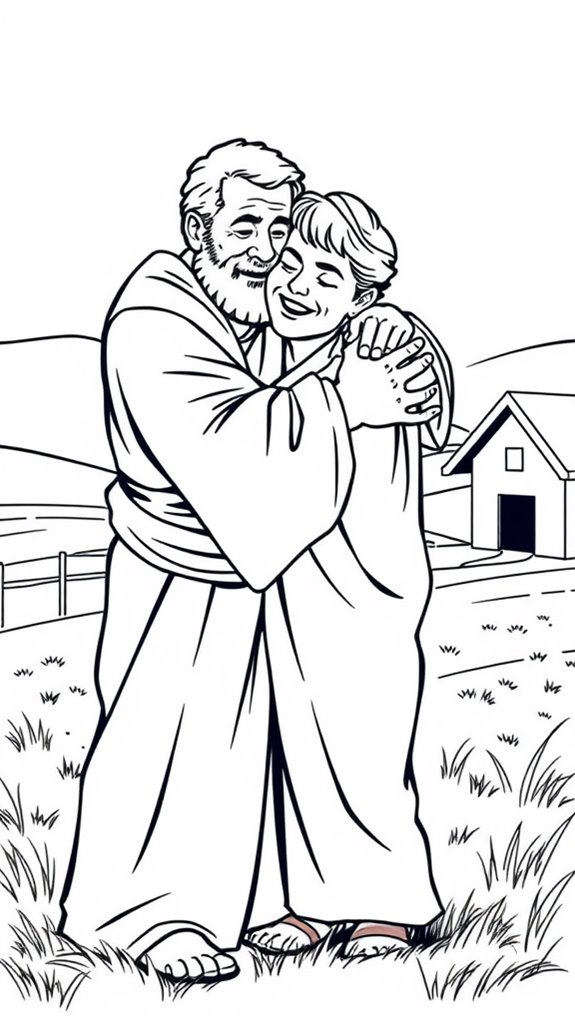 line art of prodigal son