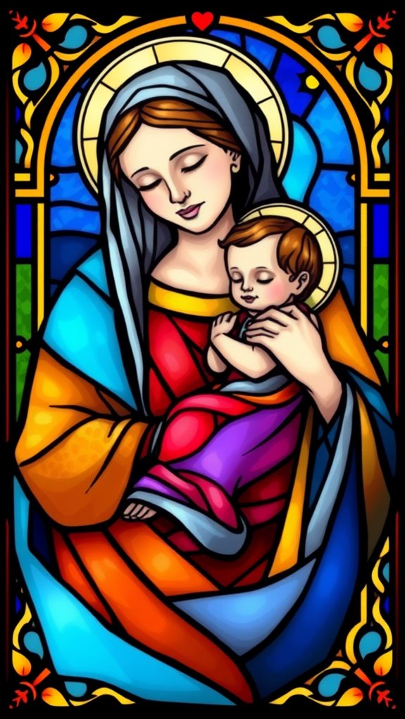 mary and jesus artwork