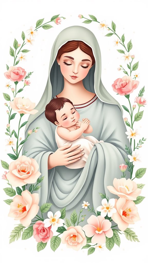 mary and jesus artwork