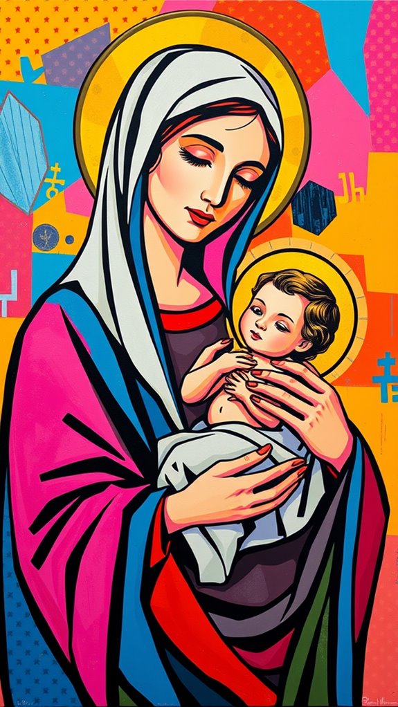 mary and jesus artwork