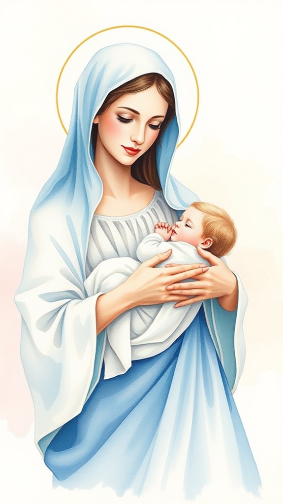 mary and jesus painting