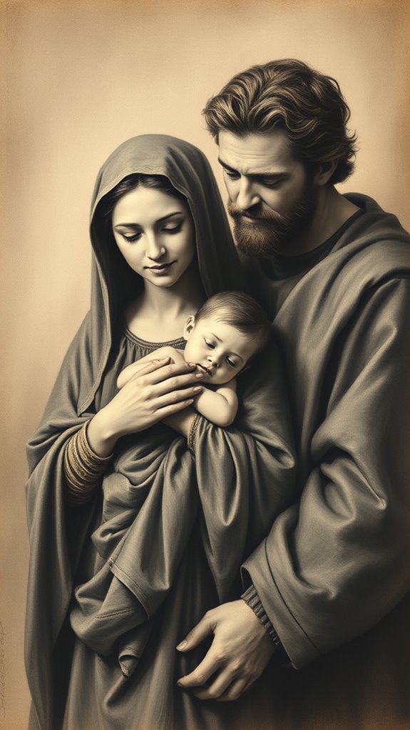 mary and joseph artwork