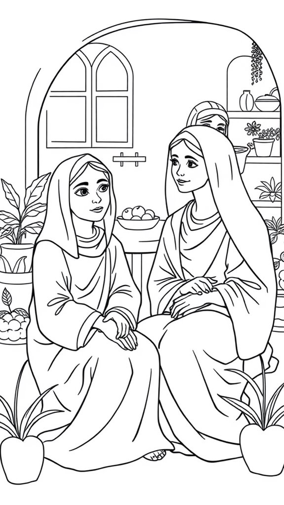 mary and martha artwork