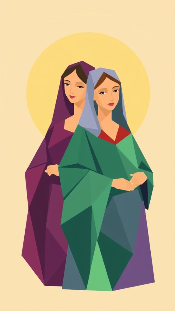 mary and martha clipart