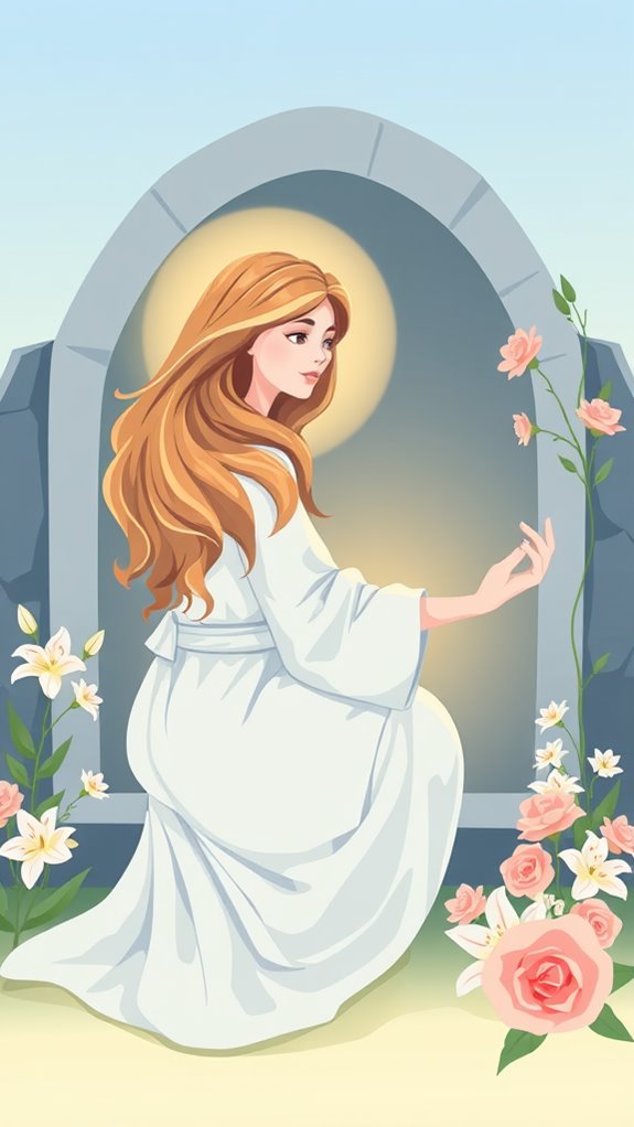 mary magdalene floral art