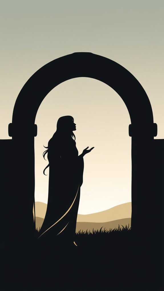 mary magdalene tomb silhouette