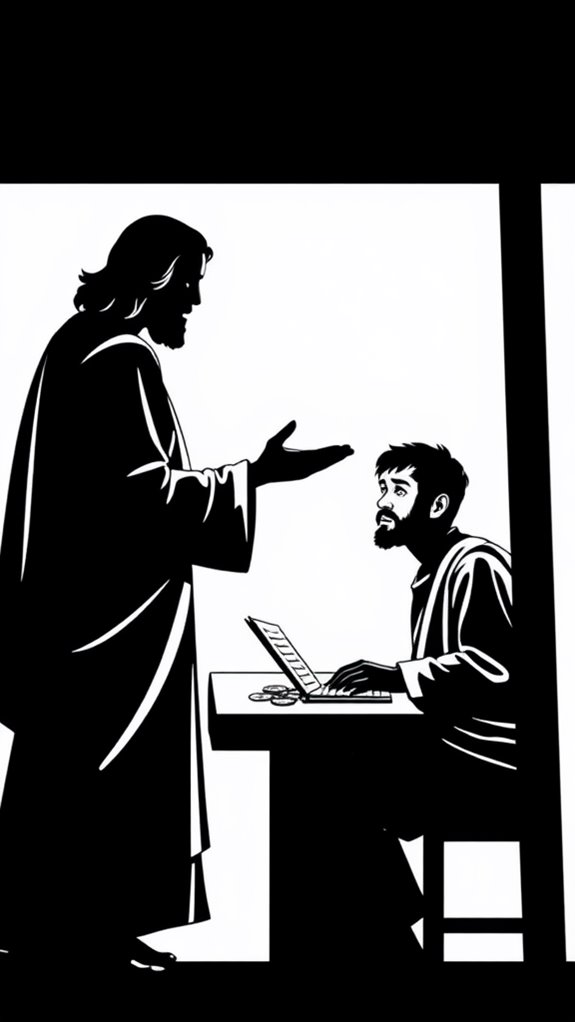 matthew s calling coloring page