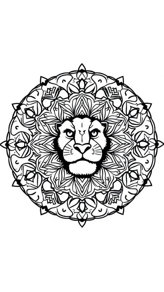 mini mandala coloring page