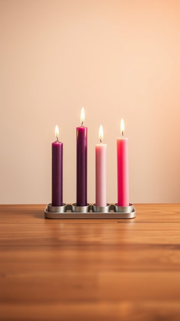 minimalist advent candle design