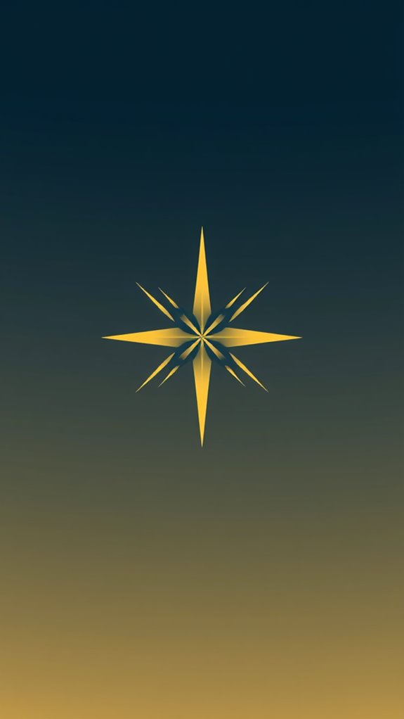 minimalist bethlehem star design