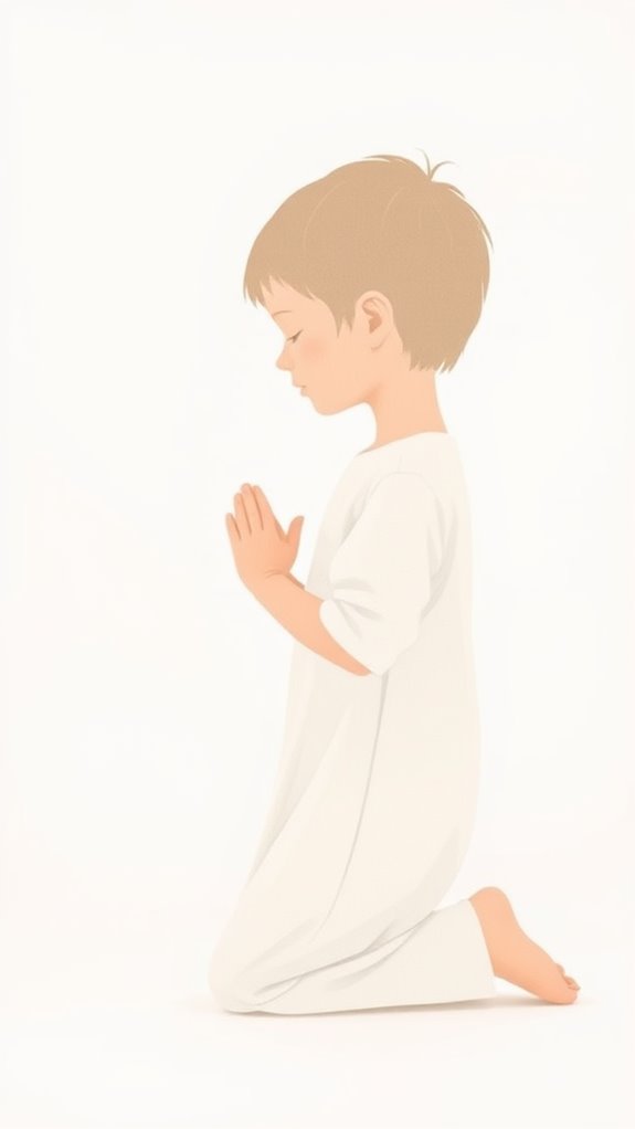minimalist child prayer art