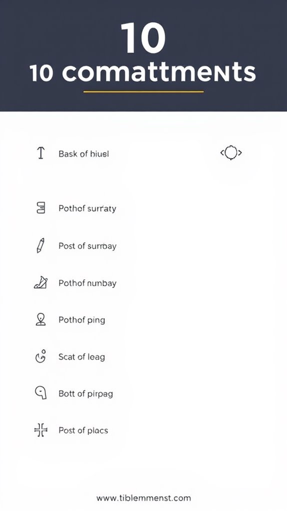 minimalist commandments icon clipart