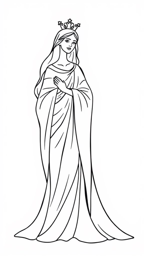 minimalist esther line art