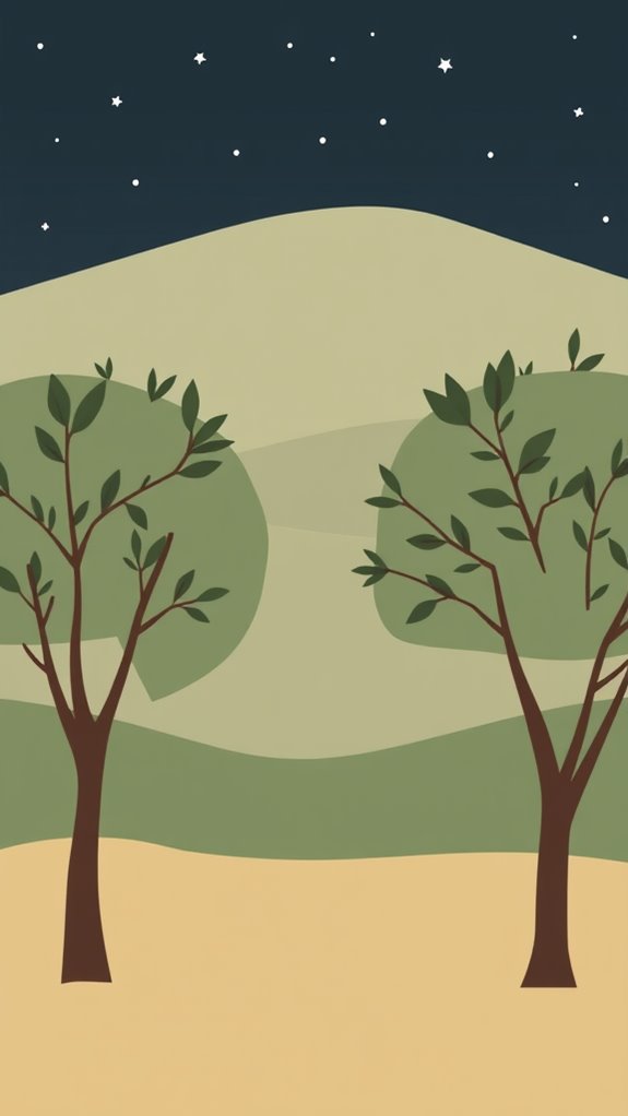 minimalist gethsemane garden clipart