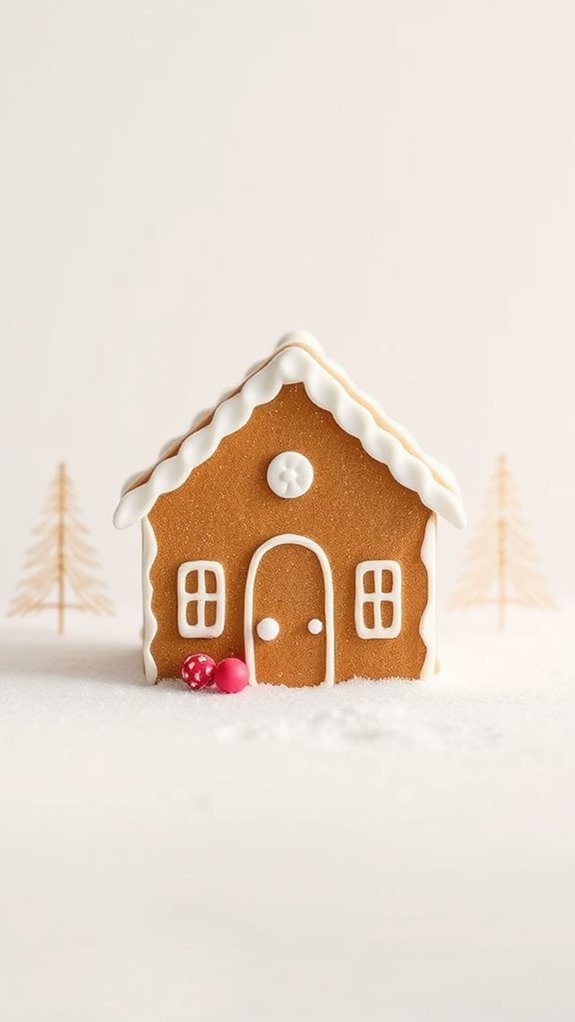minimalist gingerbread house design