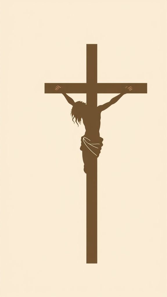 minimalist jesus cross design