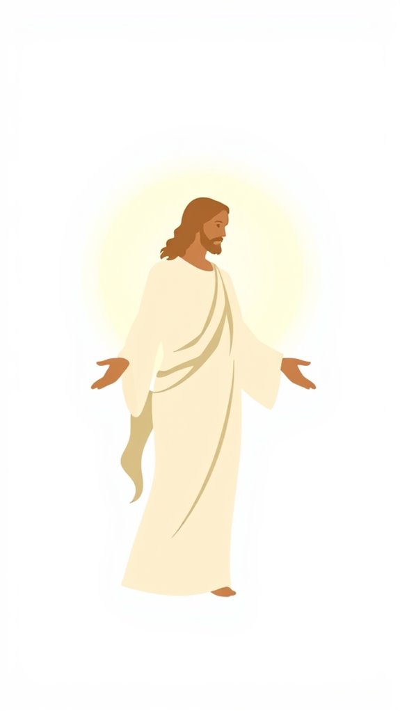minimalist jesus light clipart