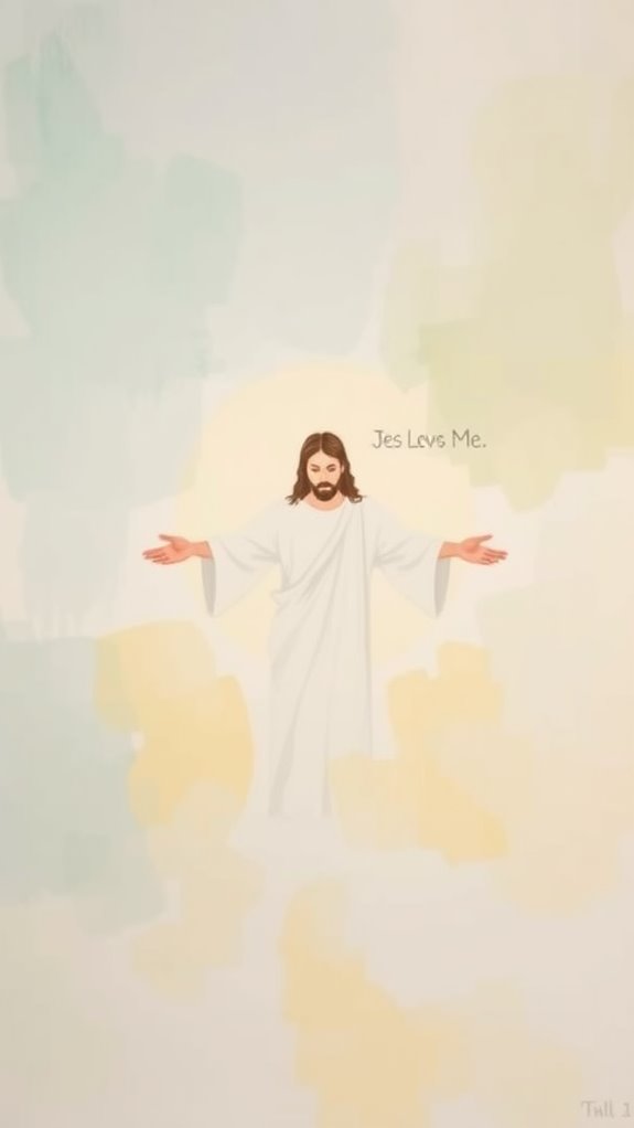 minimalist jesus loves me