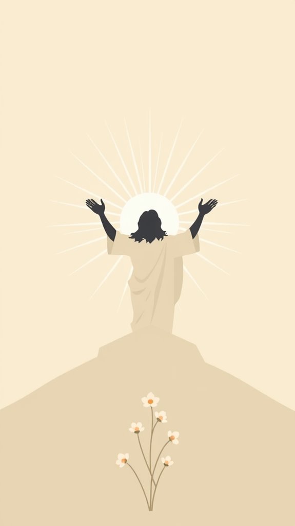 minimalist jesus resurrection artwork