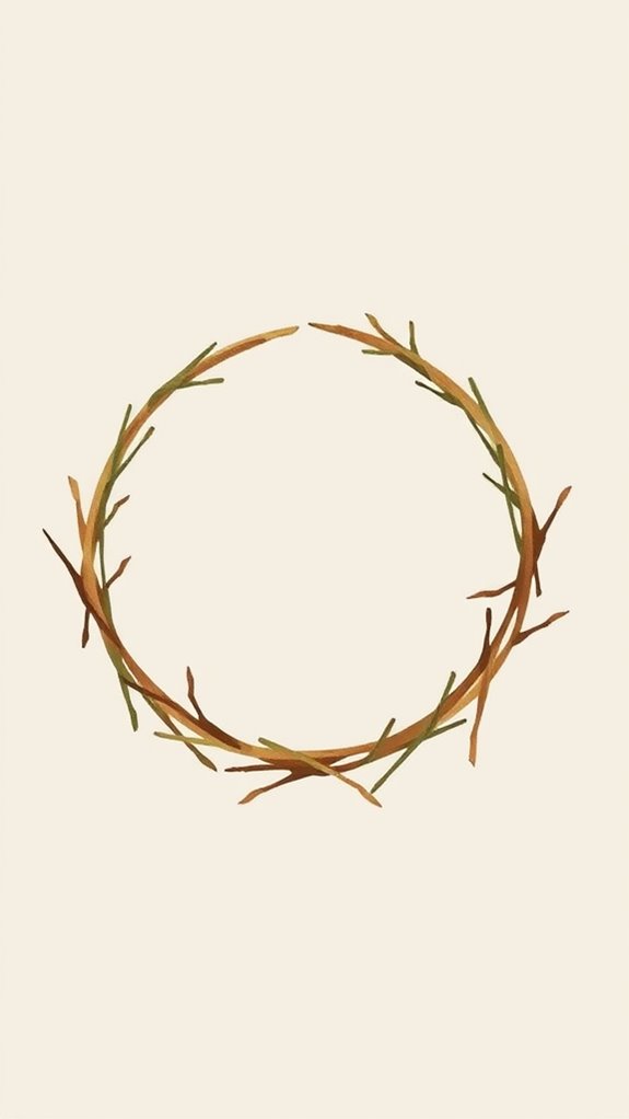 minimalist jesus thorn crown