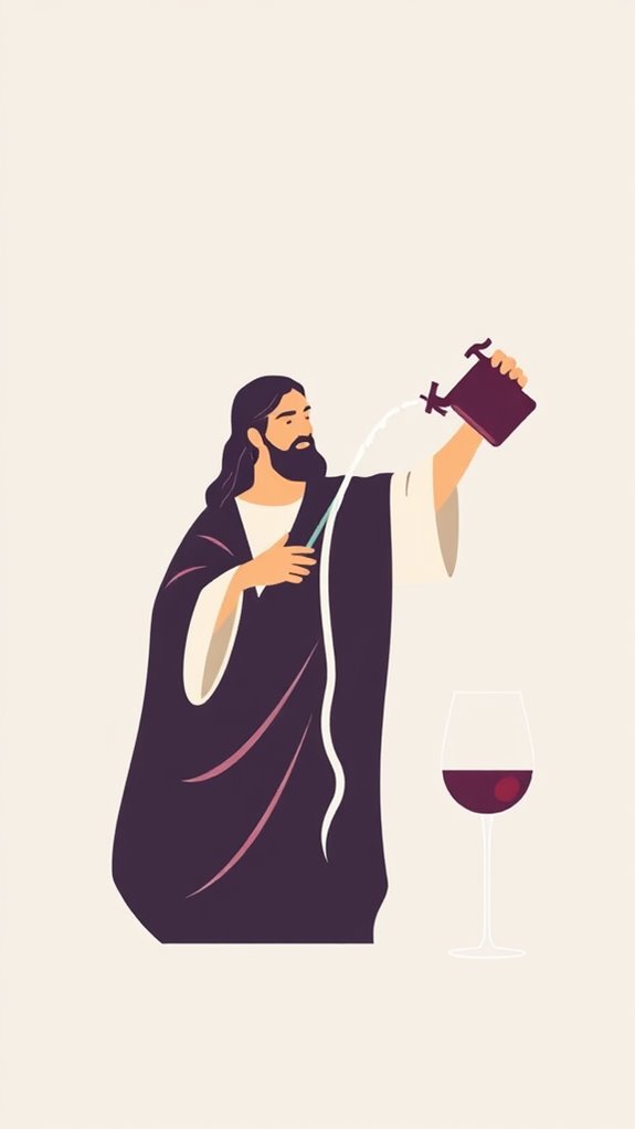 minimalist jesus wine clipart