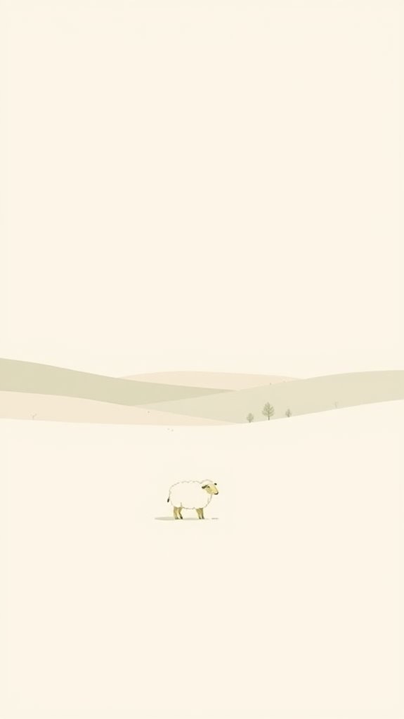 minimalist lost sheep image