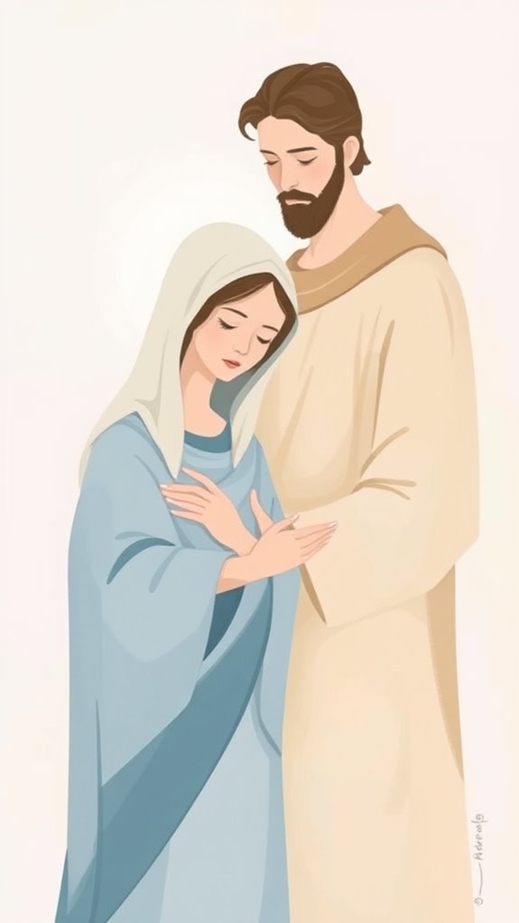 minimalist mary joseph artwork