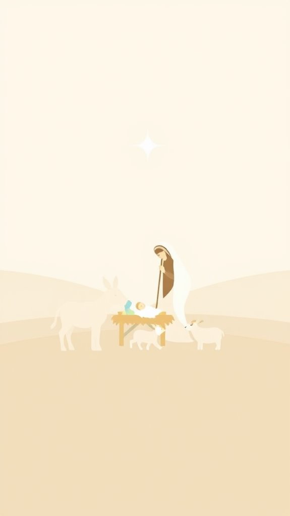 minimalist nativity scene design