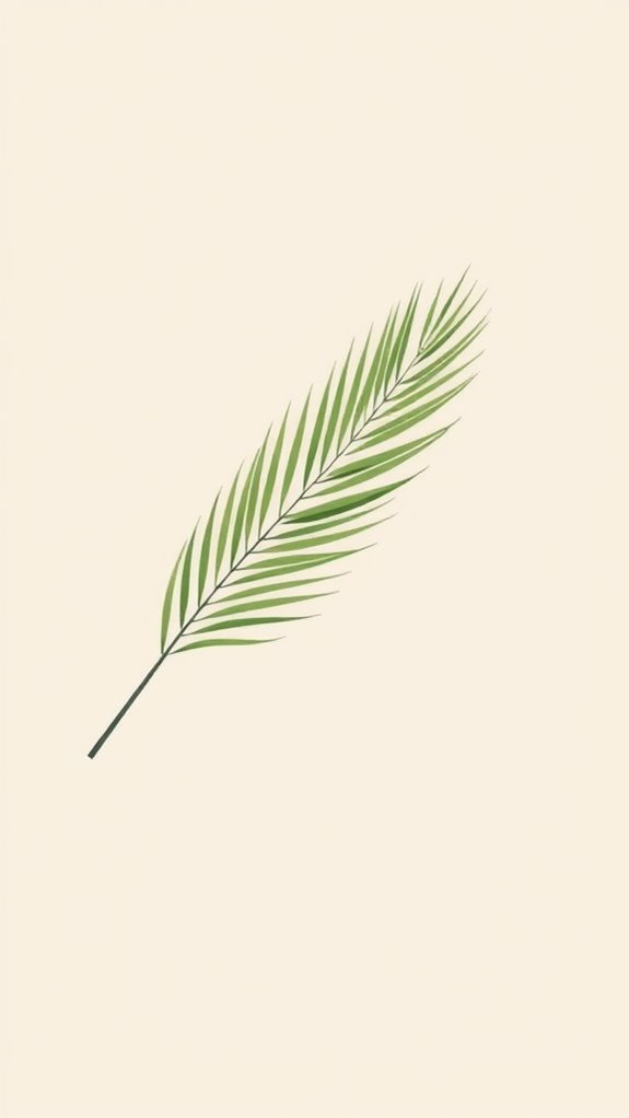 minimalist palm sunday artwork