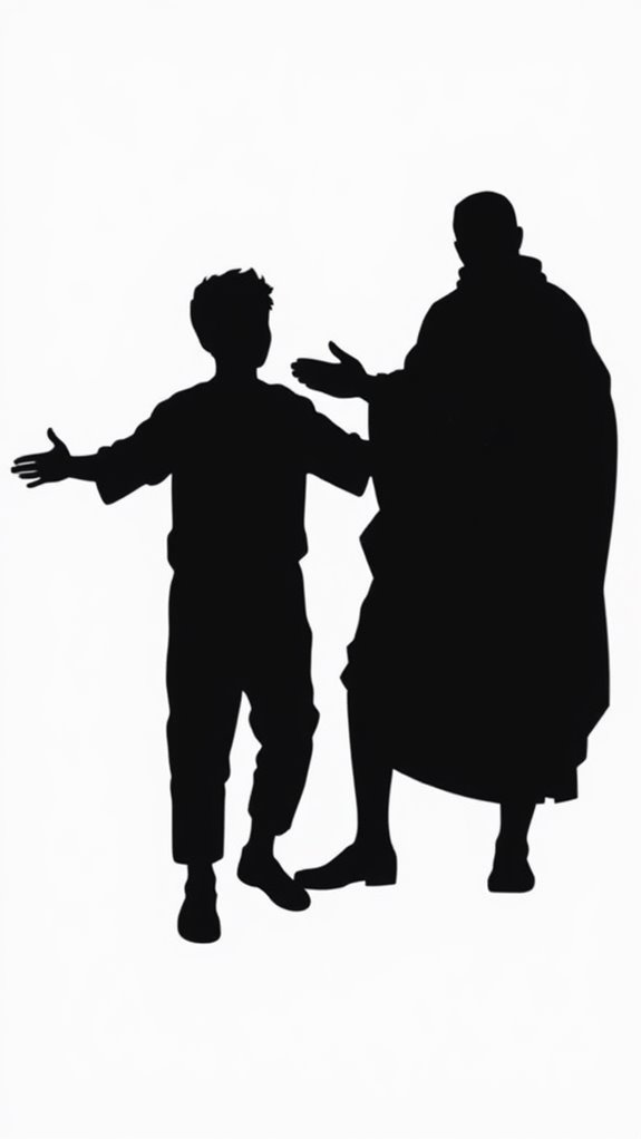 minimalist prodigal son silhouette