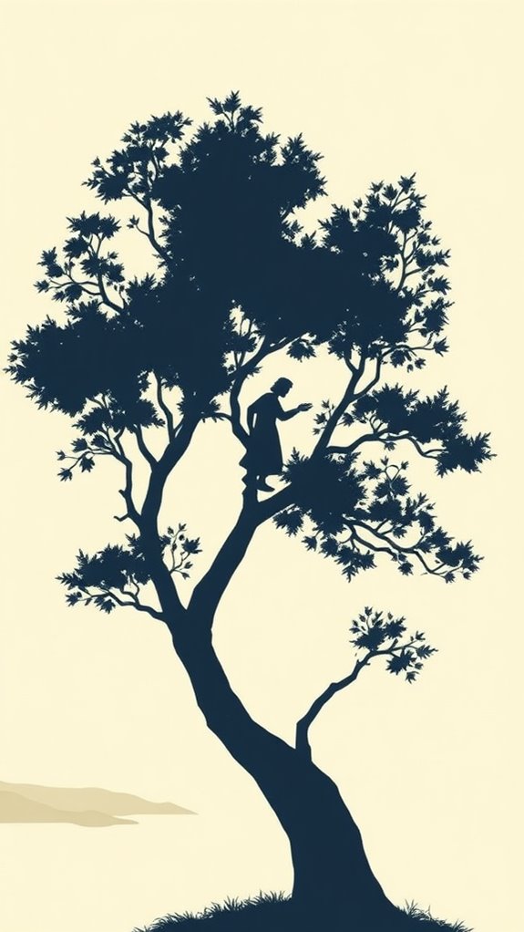 minimalist zacchaeus artwork design