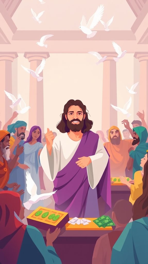 modern jesus temple illustration
